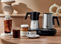 ماكنة صنع القهوة التركيةRich Moka Pot من ارزوم اوكا OK0027 Silver