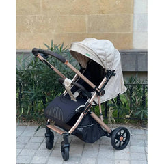 عربة أطفال Kidilo Z8 – قابلة للطي بيد واحدة، مريحة وآمنة بحزام أمان خماسي النقاط – مناسبة من عمر الولادة حتى 3 سنوات – متوفرة باللونين الأسود والبيج