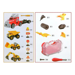 مجموعة سيارات البناء 13 في 1 – Construction Vehicles Set