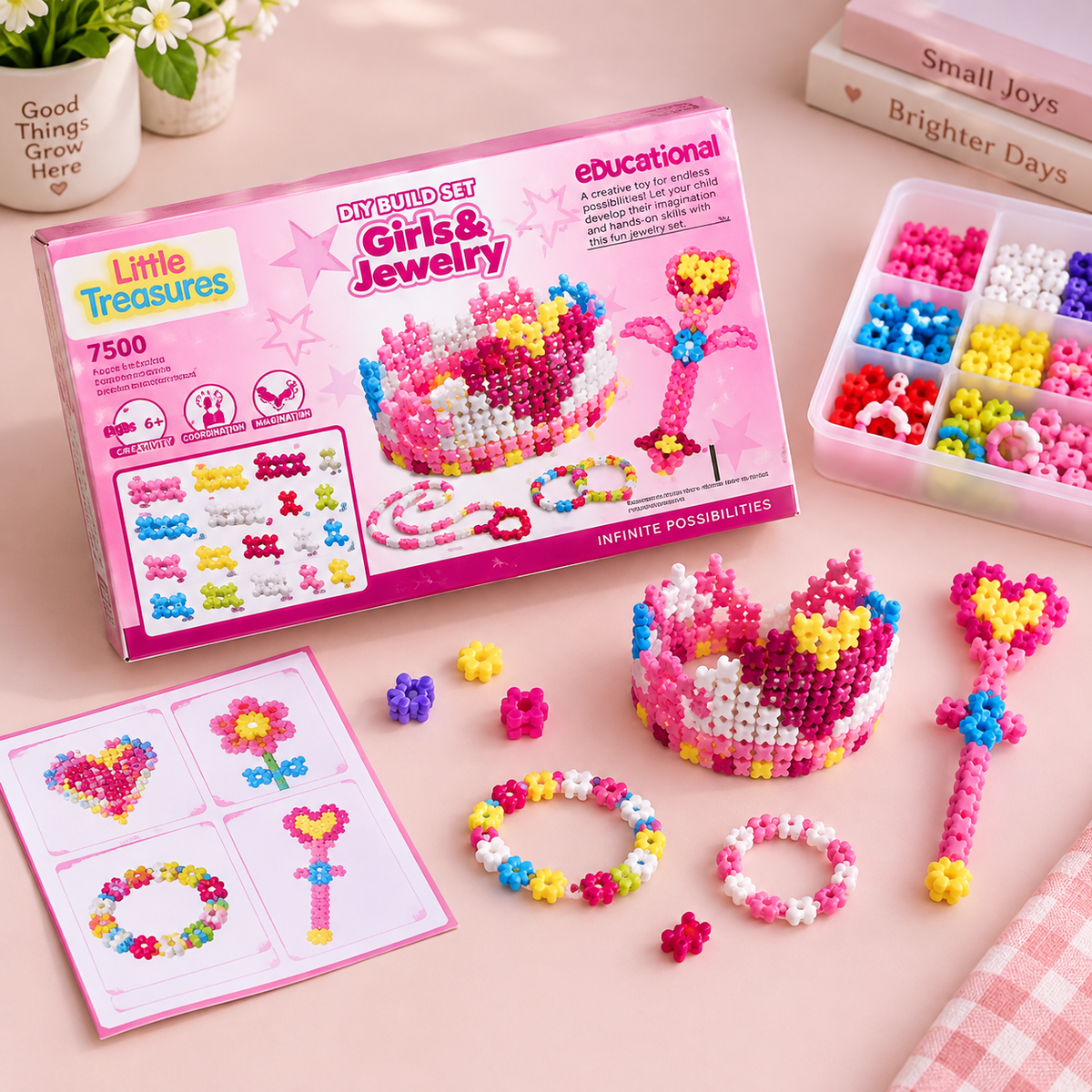 مجموعة البناء الإبداعية للأميرات – DIY Build Set Girls & Jewelry