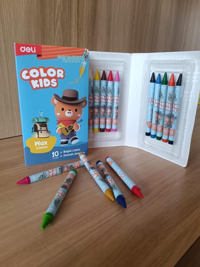 أقلام ألوان الشمع Deli Crayon Lilin/Wax - Sooqja سوقجة