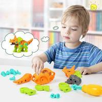 مجموعة تركيب الديناصورات - DIY Dinosaur Toy Set - Sooqja سوقجة