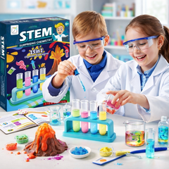 لعبة تجارب الكيمياء التعليمية STEM – مجموعة 14 تجربة
