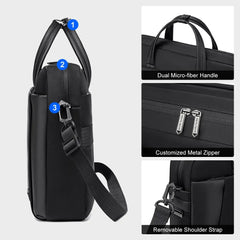 حقيبة كتف Chantria مناسبة للاب توب GWB00848 متوفرة بألون الأسود والبيج/Chantria Laptop Shoulder Bag GWB00848 Available in Black and Beige - Sooqja سوقجة