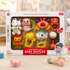طقم خشخيشة وألعاب حسية للرضع – Baby Rattles