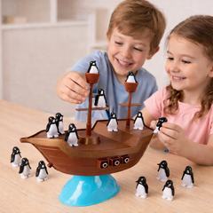 لعبة موازنة قارب القراصنة للاطفال بعمر 5 سنوات فما فوق | ارتفاع 26.8، عرض 9، طول 26 سم، متعددة الالوان