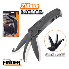سكين قابلة للطي مع قفل – 210 مم – FINDER Lock Blade Knife