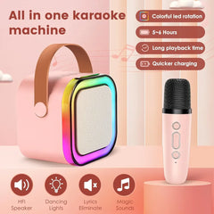 سماعة موسيقى (BDT-K22) - اتصال لاسلكي بالبلوتوث - مزودة بميكروفون - إضاءة ملونة، متوفرة باللون الزهري والأزرق - Sooqja سوقجة