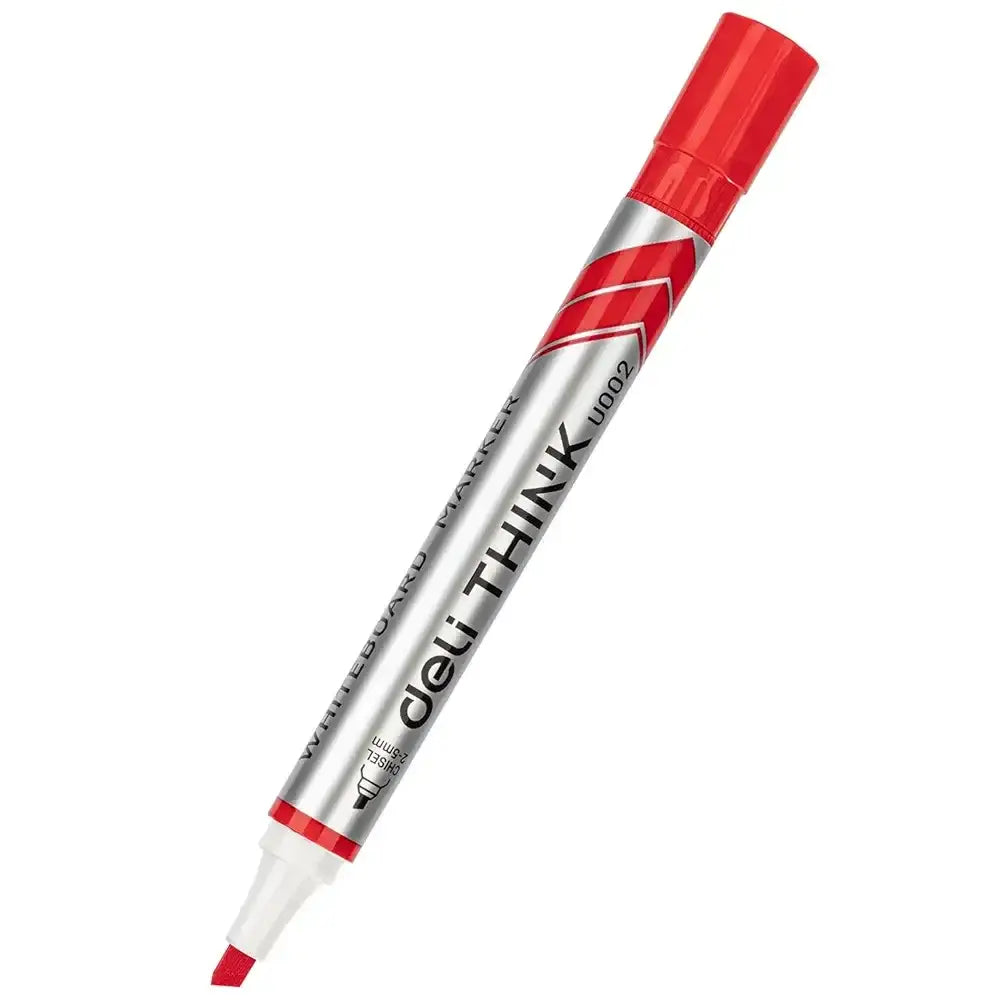 أقلام سبورة بيضاء Deli THINK Whiteboard marker) U002) , بألون الازرق والأحمر