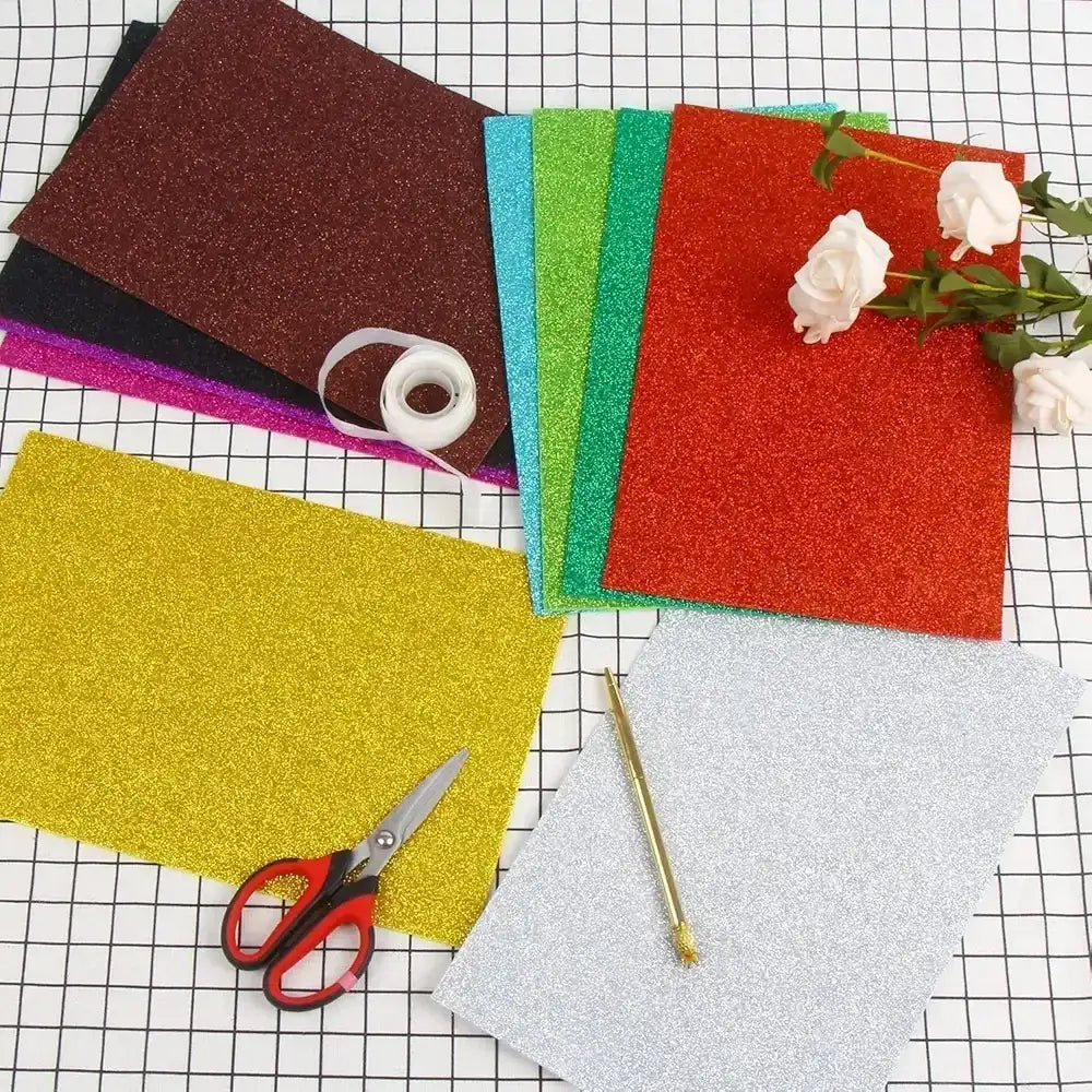 ورق فوم لامع (جليتر فوم) A2 من نوع EVA, اوراق ملونه لامعه - Sooqja سوقجة