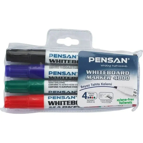 أقلام تحديد سبورة بيضاء (Whiteboard Markers) من PENSAN