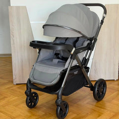 عربة أطفال Kidilo T8 متعددة الوضعيات بمقبض قابل للعكس والطي