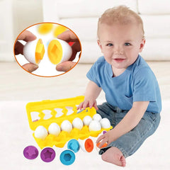 لعبة البيض التعليمية – Matching Eggs (12 بيضة)