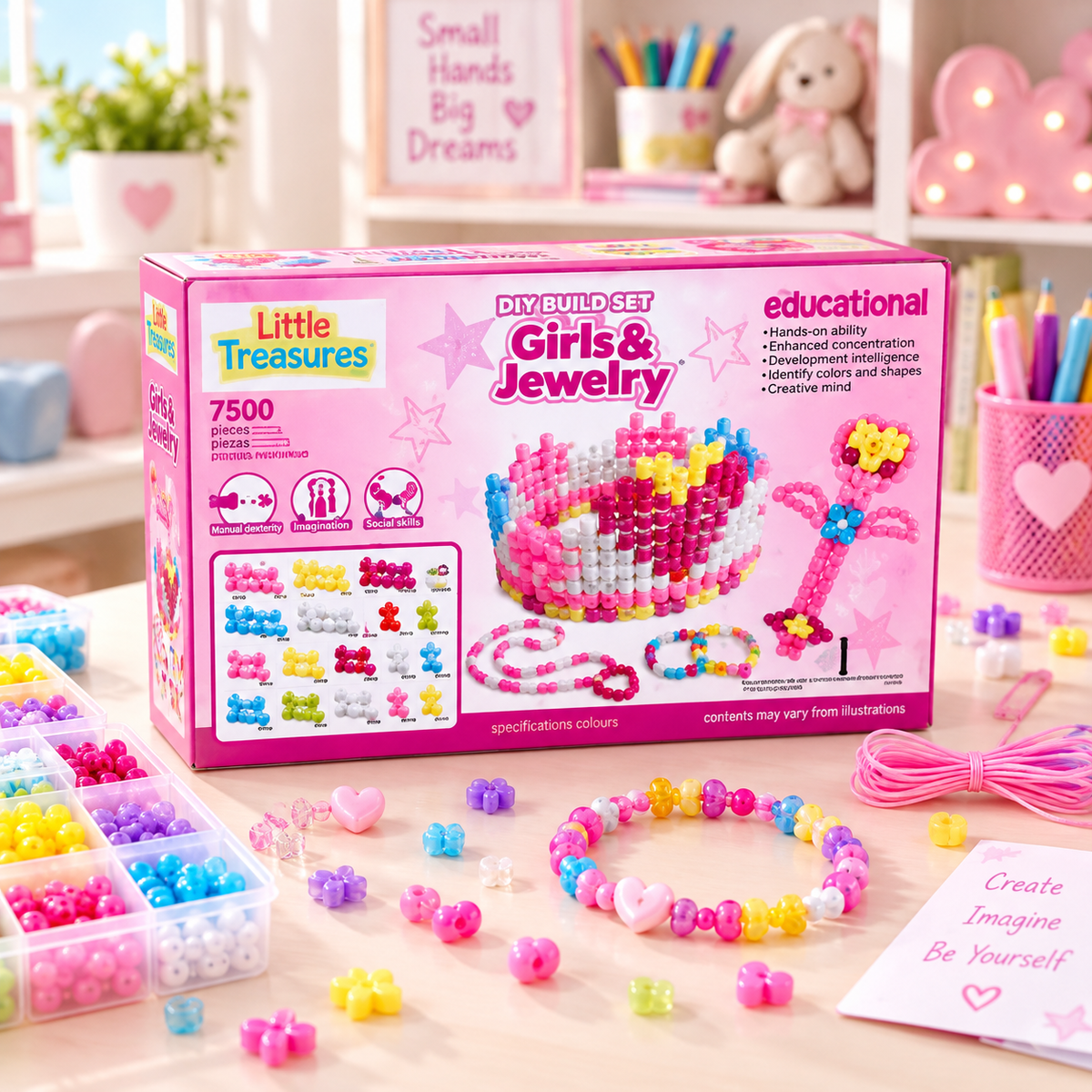 مجموعة البناء الإبداعية للأميرات – DIY Build Set Girls & Jewelry