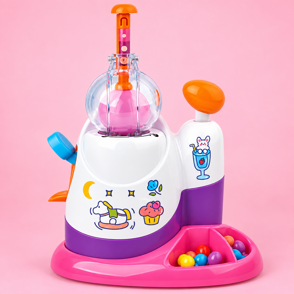 تفاصيل حجرة النفخ الشفافة في جهاز Magic Happy Balloons