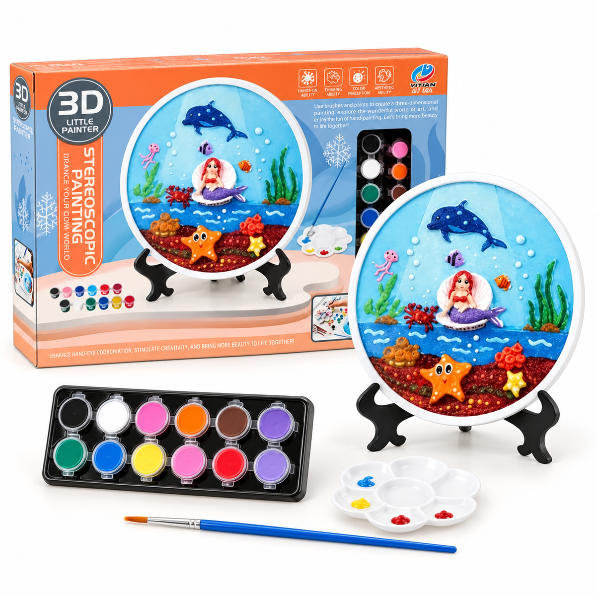 لعبة التلوين ثلاثية الأبعاد 3D Little Painter – طقم كامل