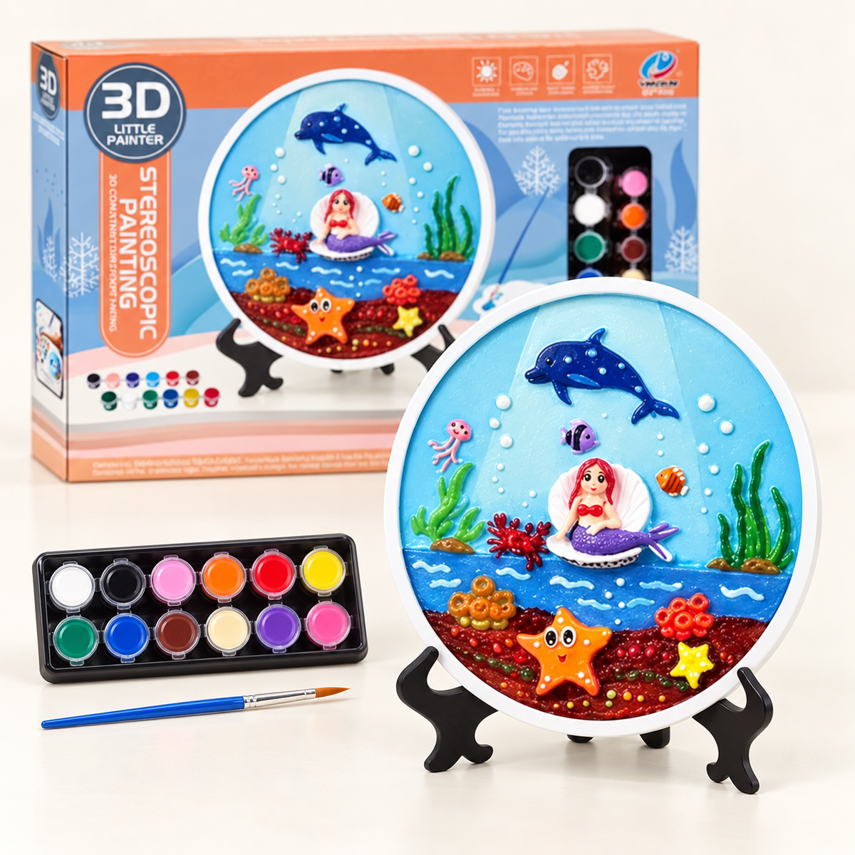 لعبة التلوين ثلاثية الأبعاد 3D Little Painter – عرض أمامي