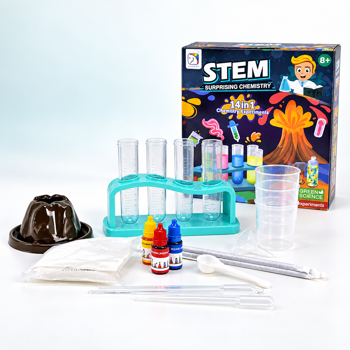 لعبة تجارب الكيمياء التعليمية STEM – مجموعة أدوات التجربة
