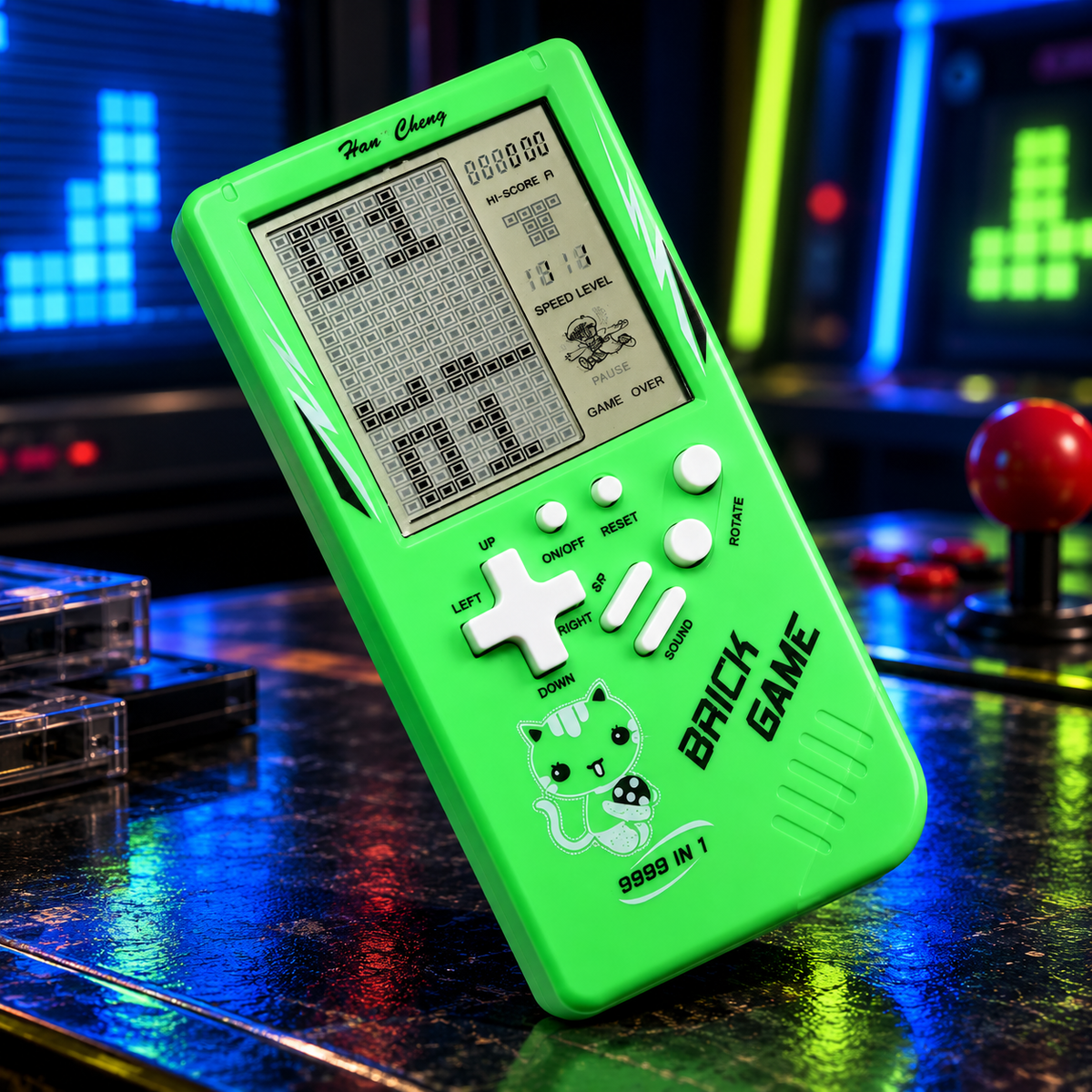 جهاز لعبة الطفولة الكلاسيكية TETRIS 9999 in 1 | صورة استخدام إبداعية