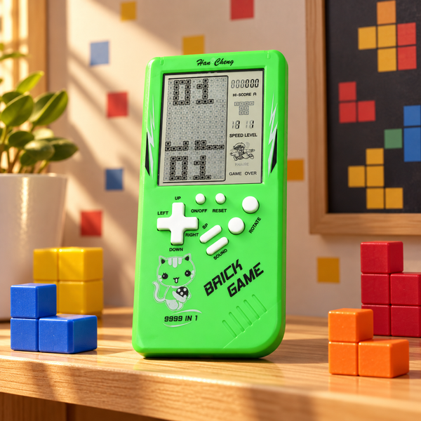 جهاز لعبة الطفولة الكلاسيكية TETRIS 9999 in 1 | صورة استخدام إبداعية